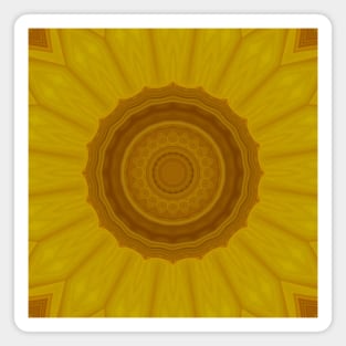 Sunflower Mandala Magnet